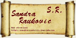 Sandra Rauković vizit kartica